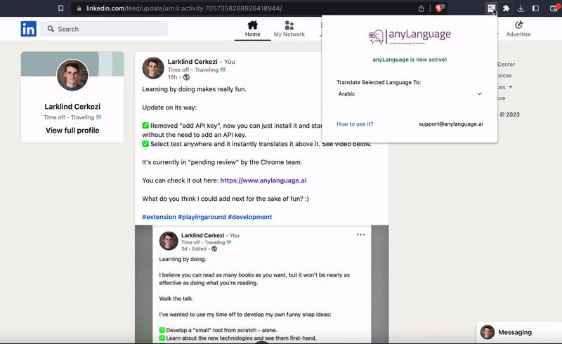 Select and Translate